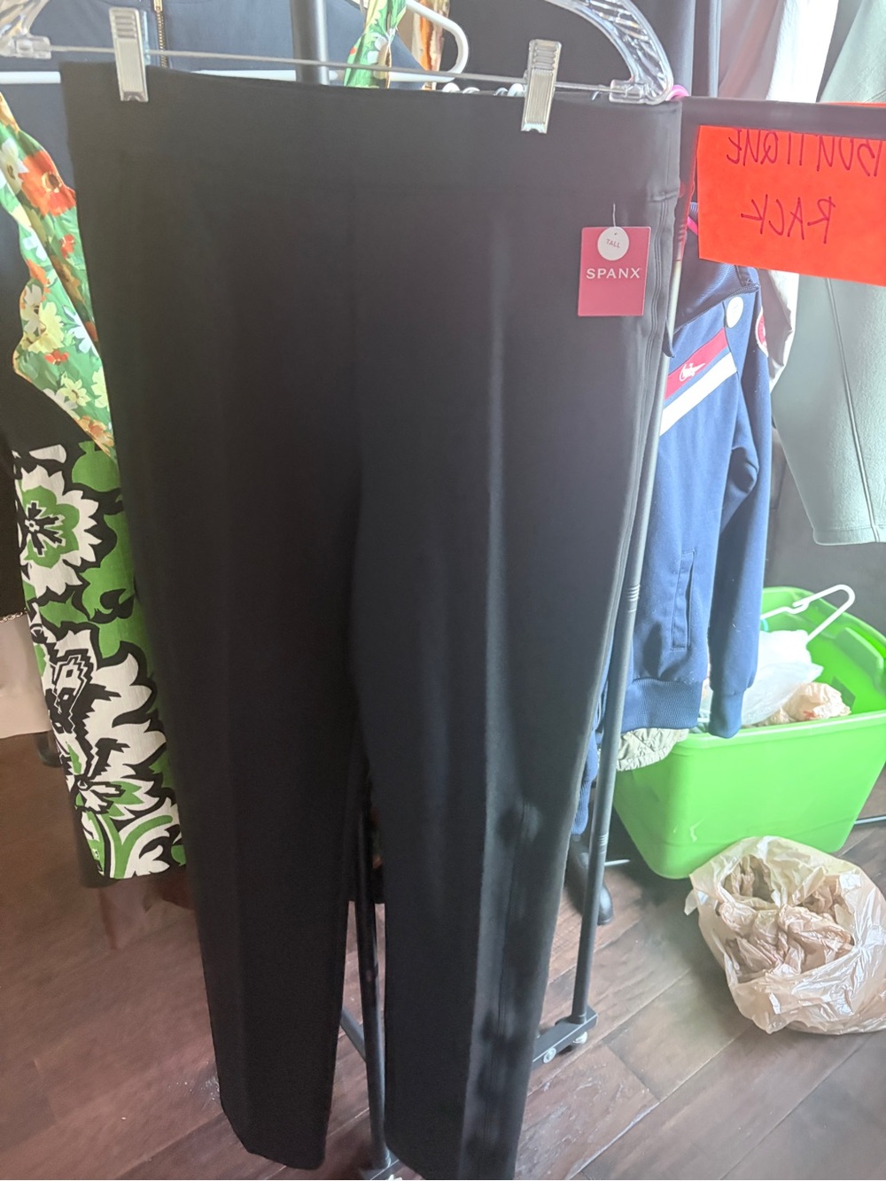 SPANX Black Straight-Leg Ponte Pants